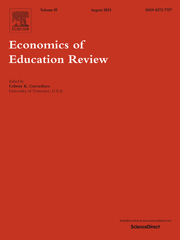 Go to journal home page - Economics of Education Review